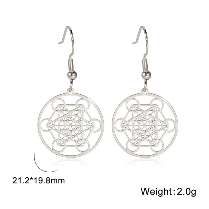 Cube of Metatron Earrings