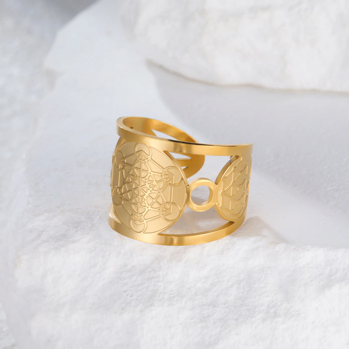 Cube of Metatron Ring