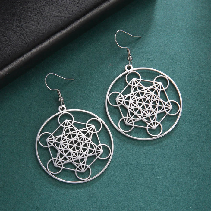 Cube of Metatron Earrings
