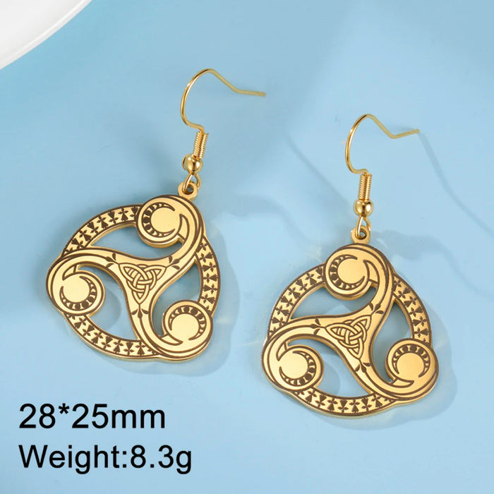 Triple Spiral Sacred Geometry Pendant