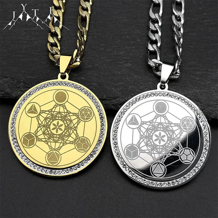 Cube of Metatron Archangel Seal Necklace