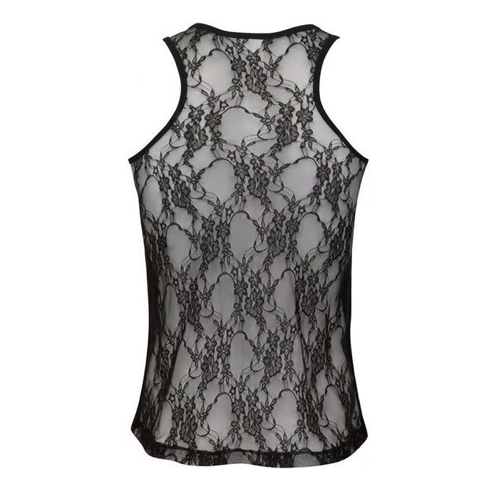 Ashtar Command Women's Lace Vest Cotton Black