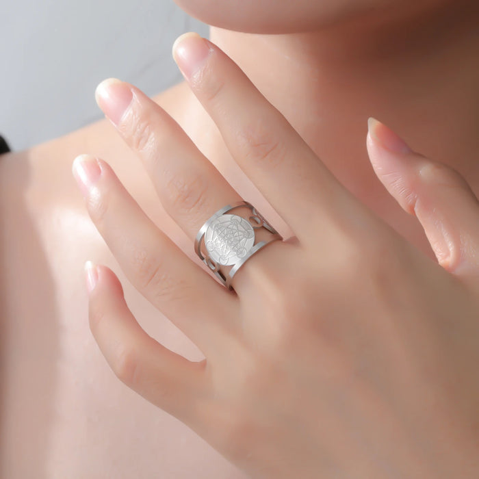 Cube of Metatron Ring