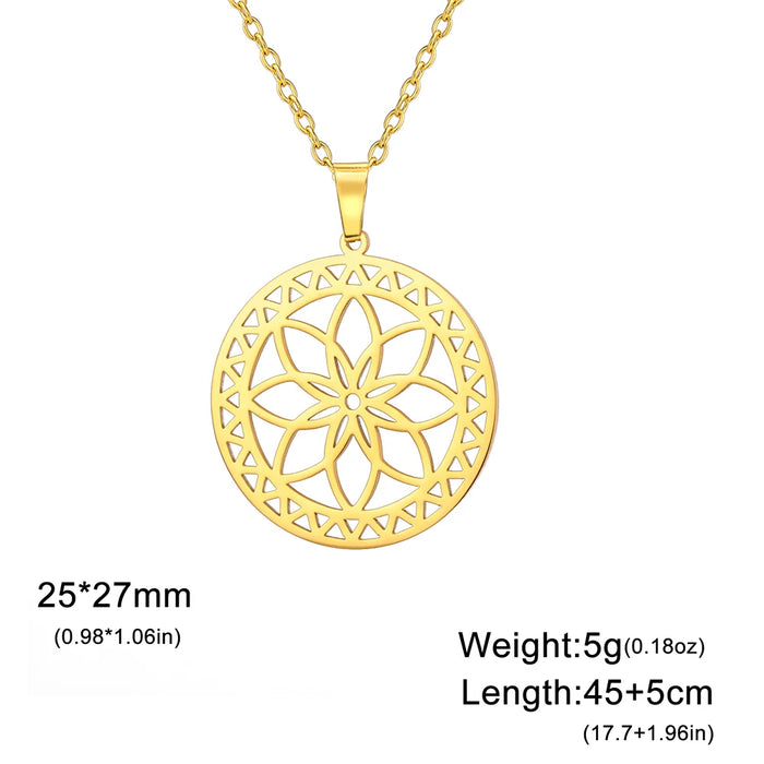 Merkaba Star Tetrahedron Hexagon Seed of Life Pendant