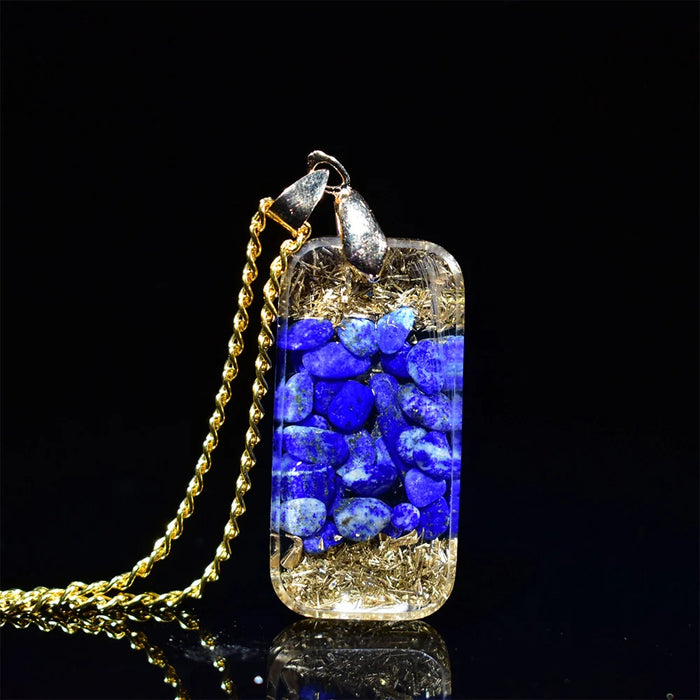 Amethyst Orgonite Necklace Light Codes Sacred Geometry