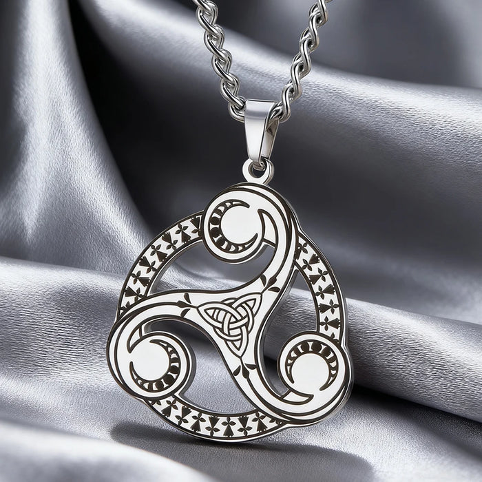 Triple Spiral Sacred Geometry Pendant