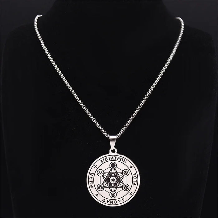 Cube of Archangel Metatron Necklace