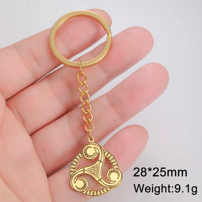 Triple Spiral Sacred Geometry Pendant