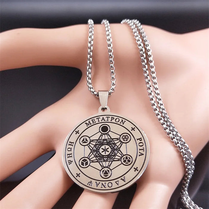 Cube of Archangel Metatron Necklace