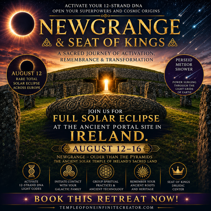 Full Solar Eclipse at Newgrange, Ireland. Older the Great Pyramids! August 12-16