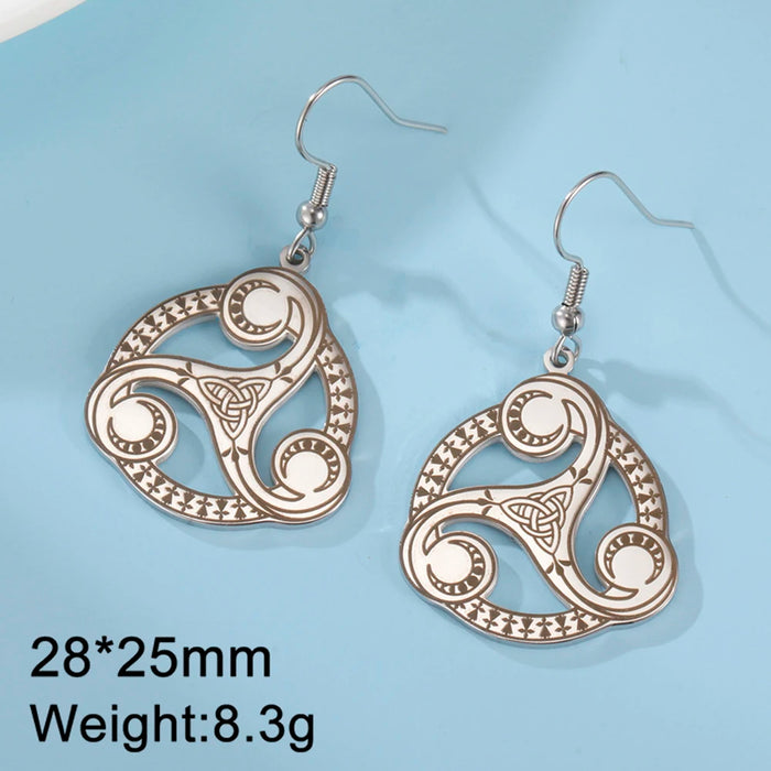 Triple Spiral Sacred Geometry Pendant