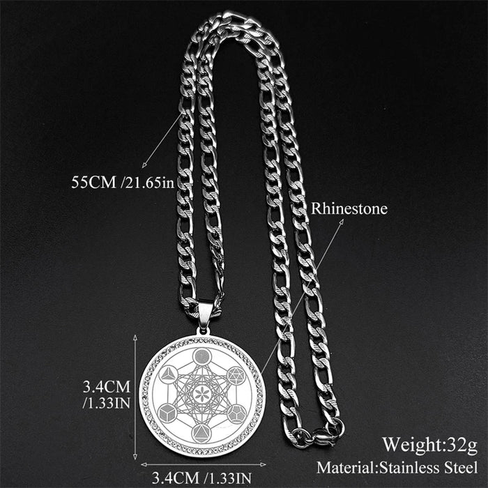 Cube of Metatron Archangel Seal Necklace