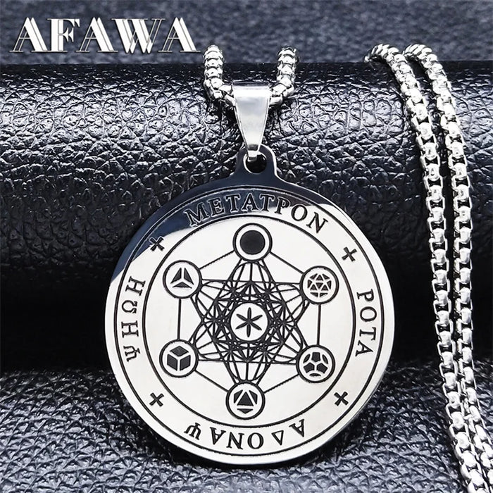 Cube of Archangel Metatron Necklace