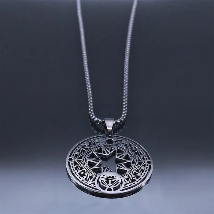 Sakura Magic Circle Card Captor Necklace