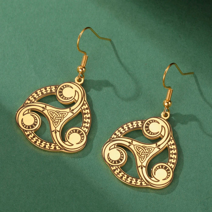 Triple Spiral Sacred Geometry Pendant