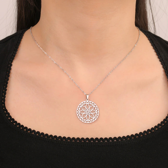 Merkaba Star Tetrahedron Hexagon Seed of Life Pendant