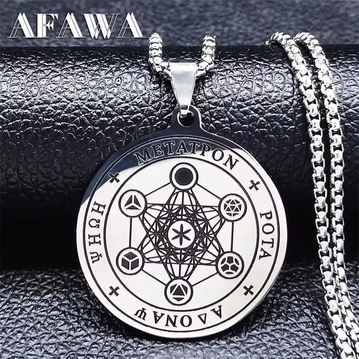 Cube of Archangel Metatron Necklace