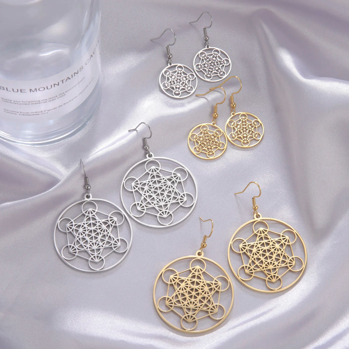 Cube of Metatron Earrings