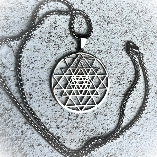 Shri Yantra Sacred Geometry Pendant